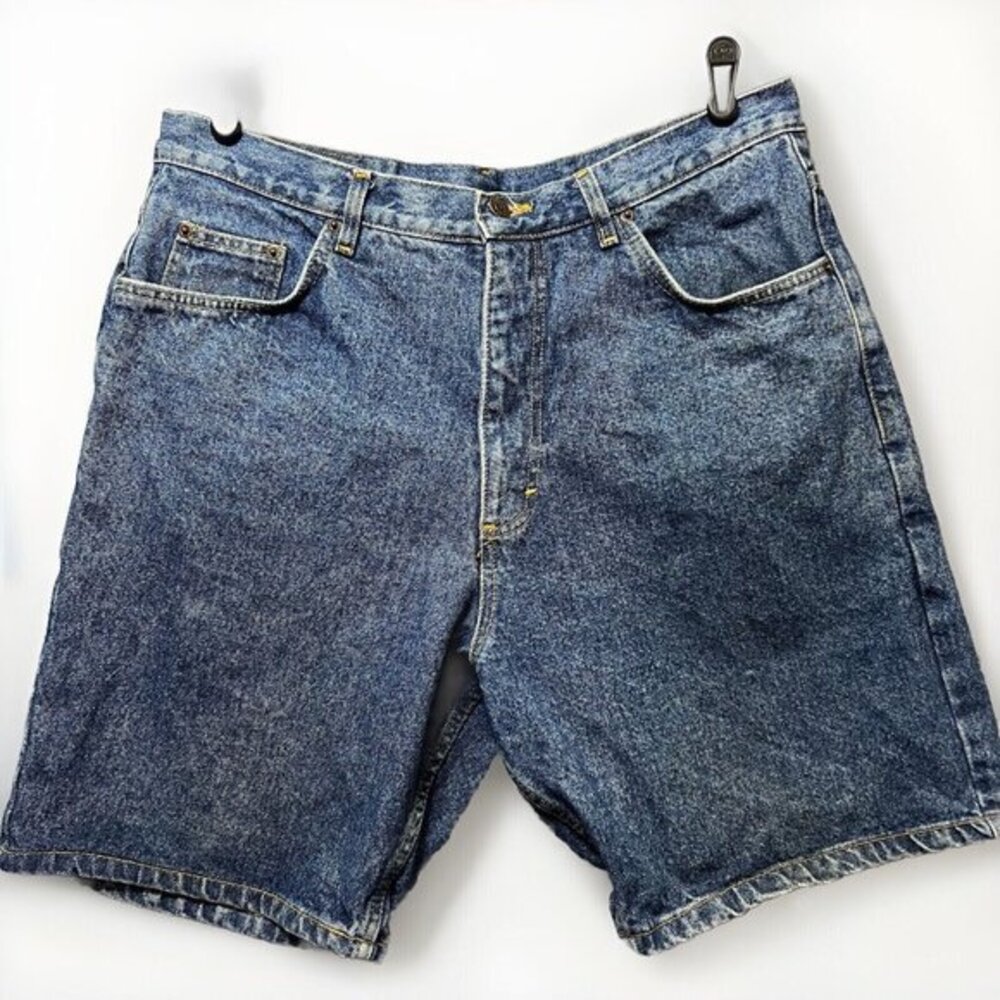 Basic Equipment Mens Denim Shorts Size‎ 36 Blue Cotton Vintage 90s Medium Wash